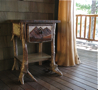 rustic table-rustic end table-rustic furniture